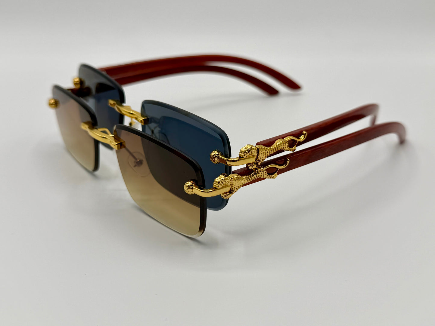 Tiger 🐅 Motive Rimless Sunglasses 🕶️ A031
