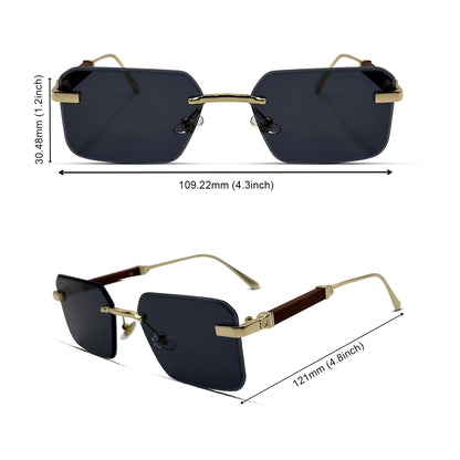 Wood line Seriese - Golden Edition Premium sunglasses 🕶️ A015