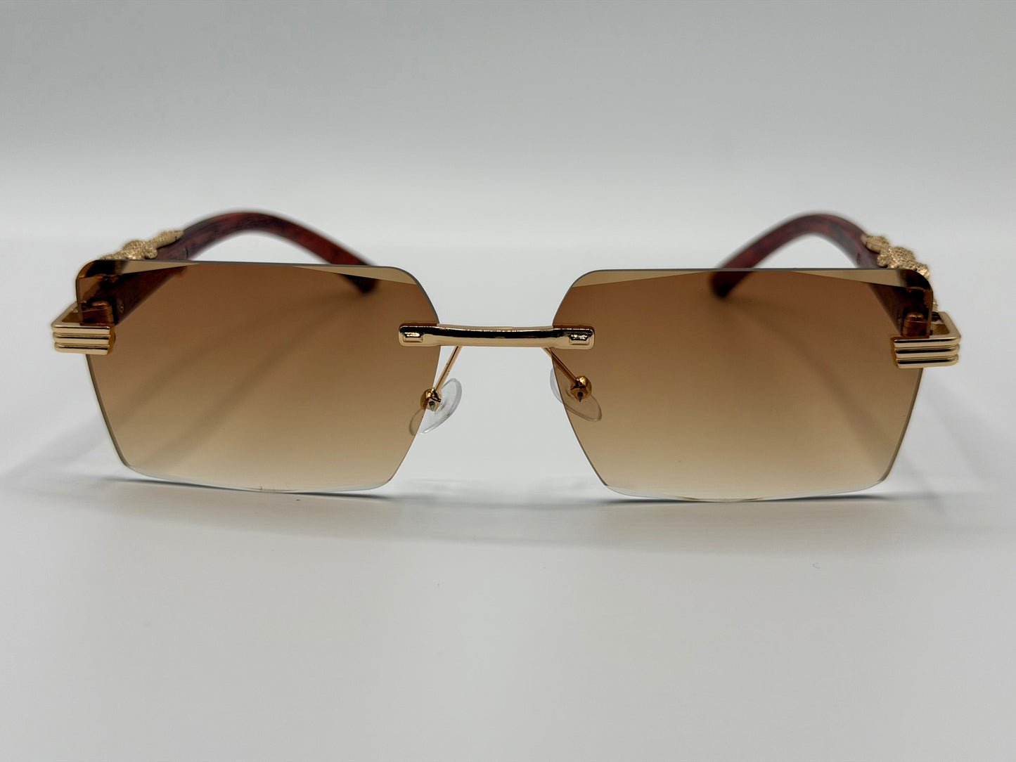 Tiger 🐅 Cut Edge Rimless Sunglasses 🕶️ A032