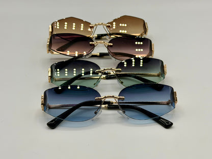 Miu Miu Oval Rimles Sunglasses 🕶️ A035