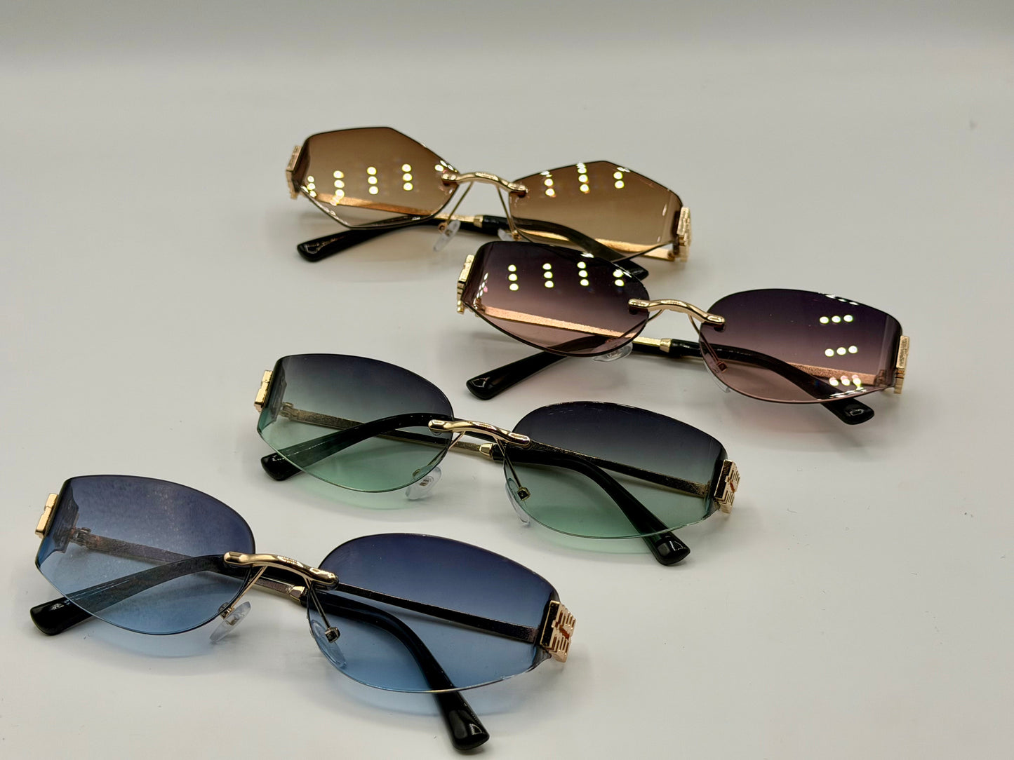 Miu Miu Oval Rimles Sunglasses 🕶️ A035