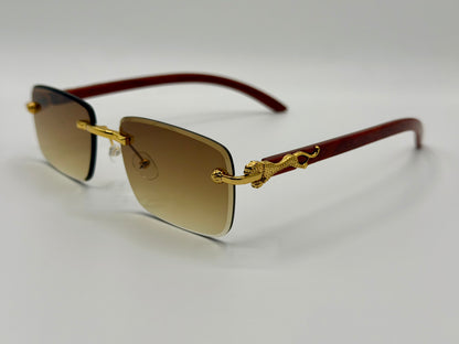 Tiger 🐅 Motive Rimless Sunglasses 🕶️ A031