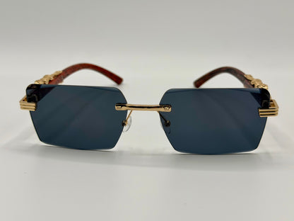 Tiger 🐅 Cut Edge Rimless Sunglasses 🕶️ A032