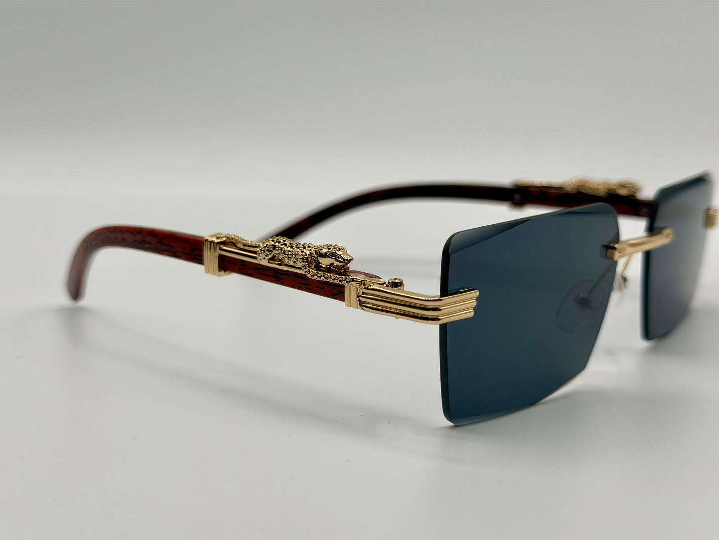 Tiger 🐅 Cut Edge Rimless Sunglasses 🕶️ A032