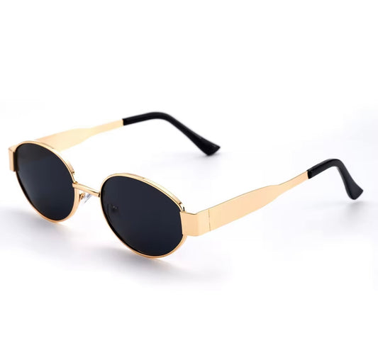 Trendy Oval shape Metal Premium sunglasses 🕶 A024