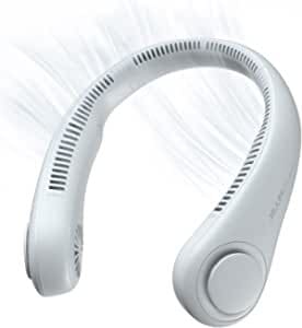 Portable Rechargeable Neck Fan - USB-Powered Cooling for On-the-Go Comfort