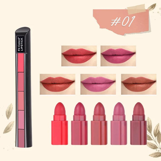 LUMIEREZ 5 in 1 Velvet Matte Compact Lipstick – Buy 1 Get 2