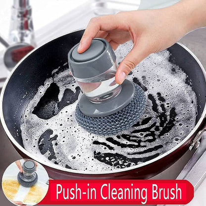 Dish Brush Kitchen soap Dispensing Palm Brush Multifunctional Household Cleaning Brush