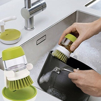 Dish Washing Brush With Soap Dispenser | Buy 1 Get 1 Free